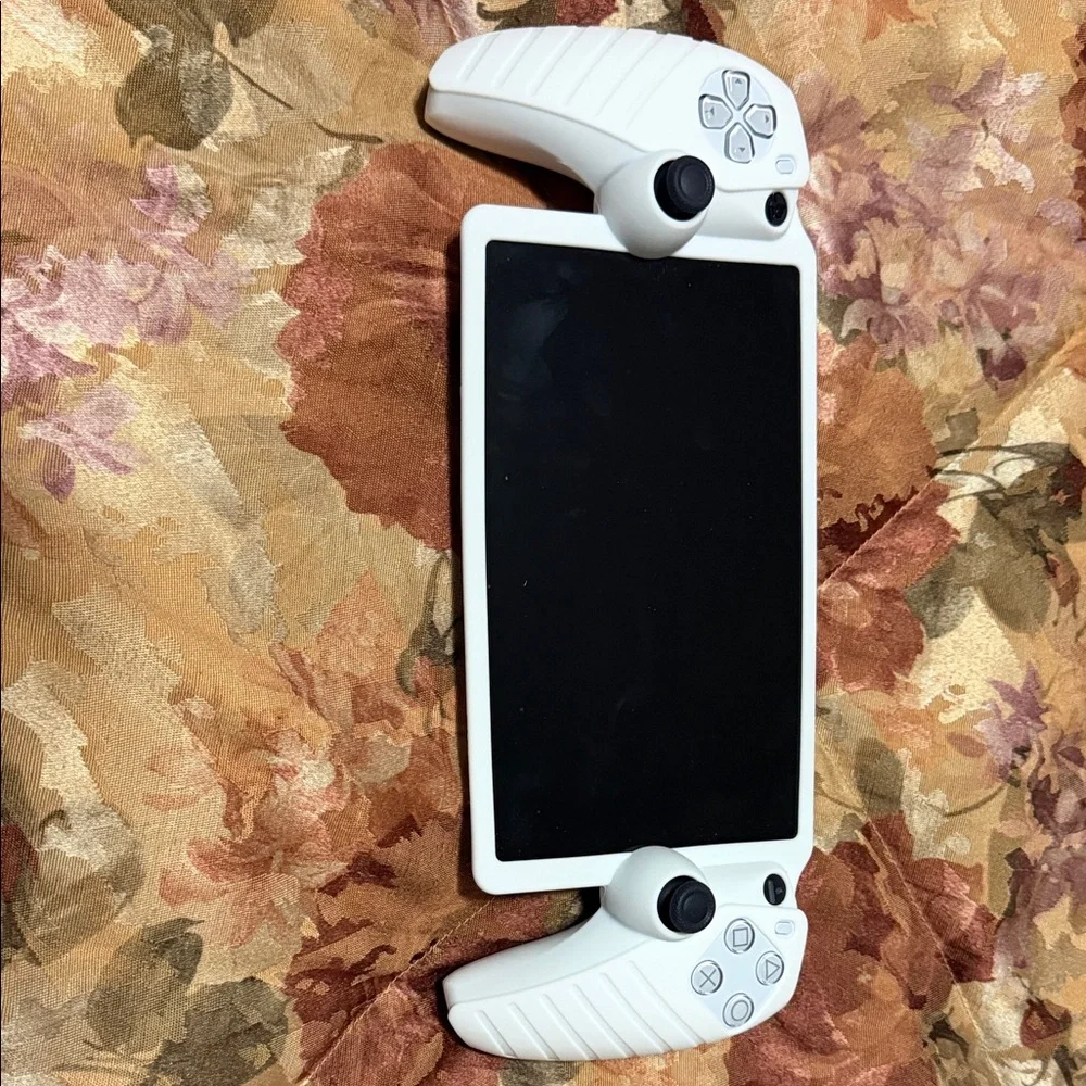 White Gaming Console with Controllers